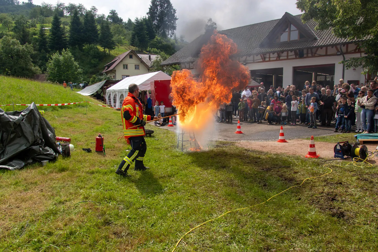Feuerbekämpfung Demonstration